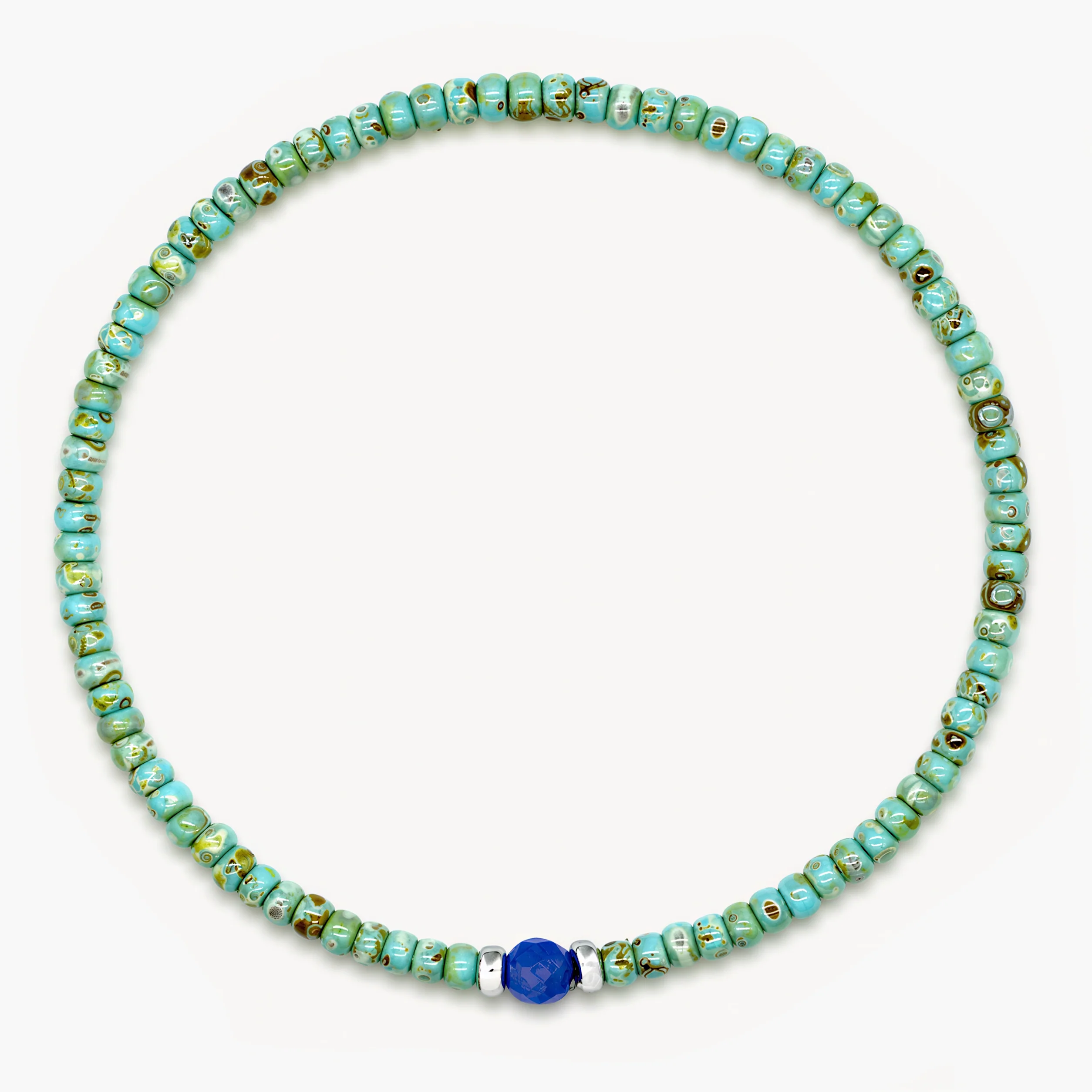 2mm Beads Dandy Bracelet (Dyed Turquoise)