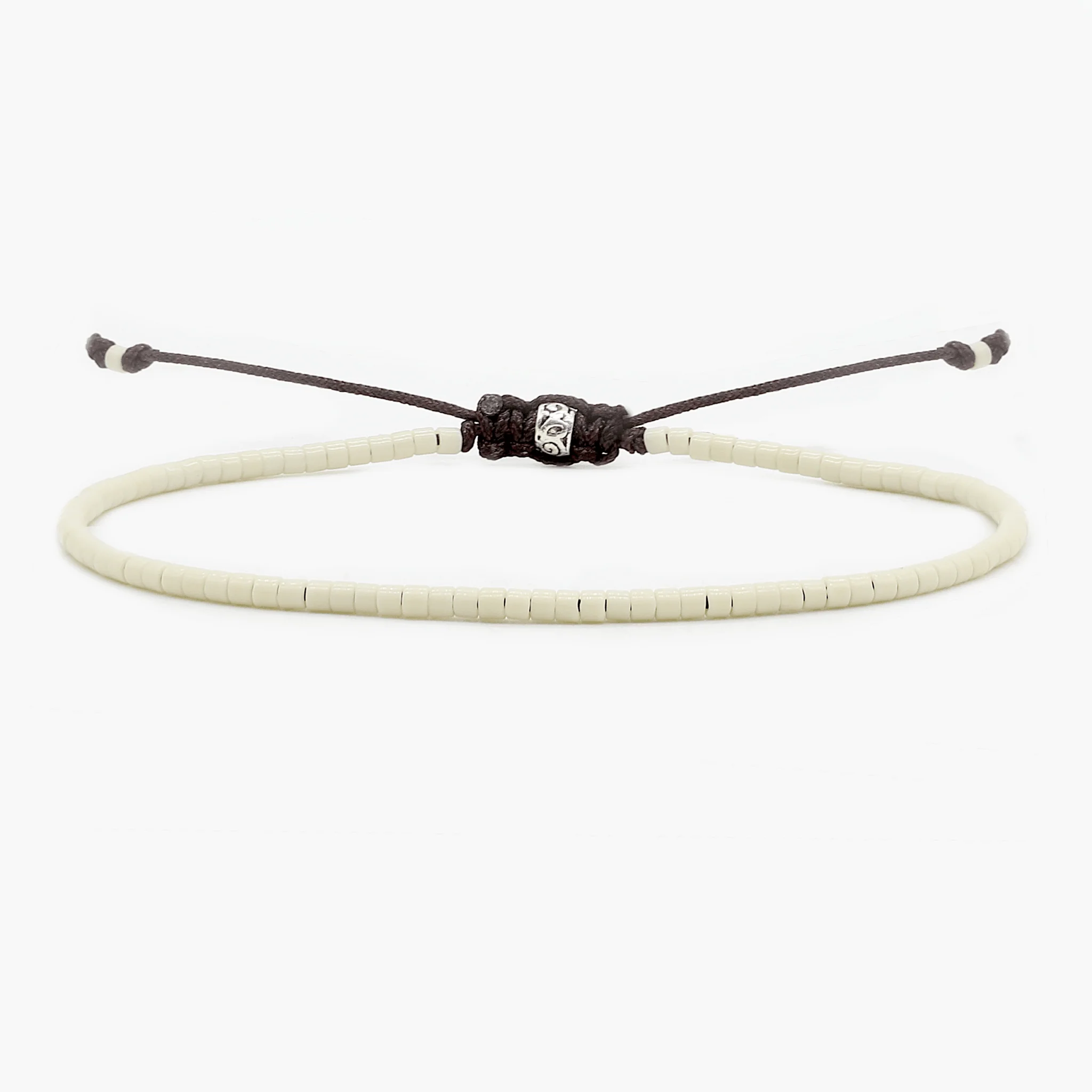 2mm Miyuki Adjustable Bracelet (Sand)
