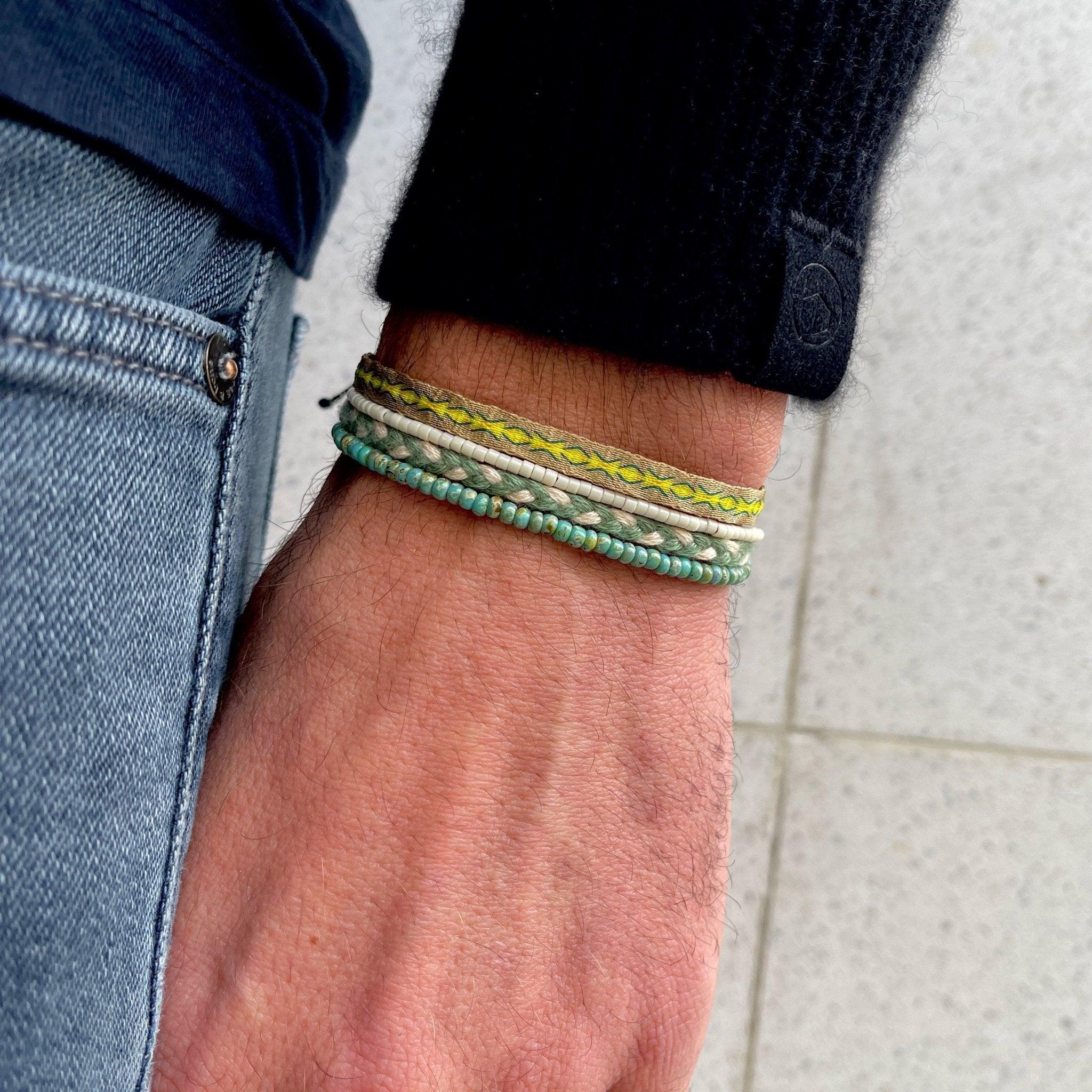 2mm Miyuki Adjustable Bracelet (Sand) - Image 2