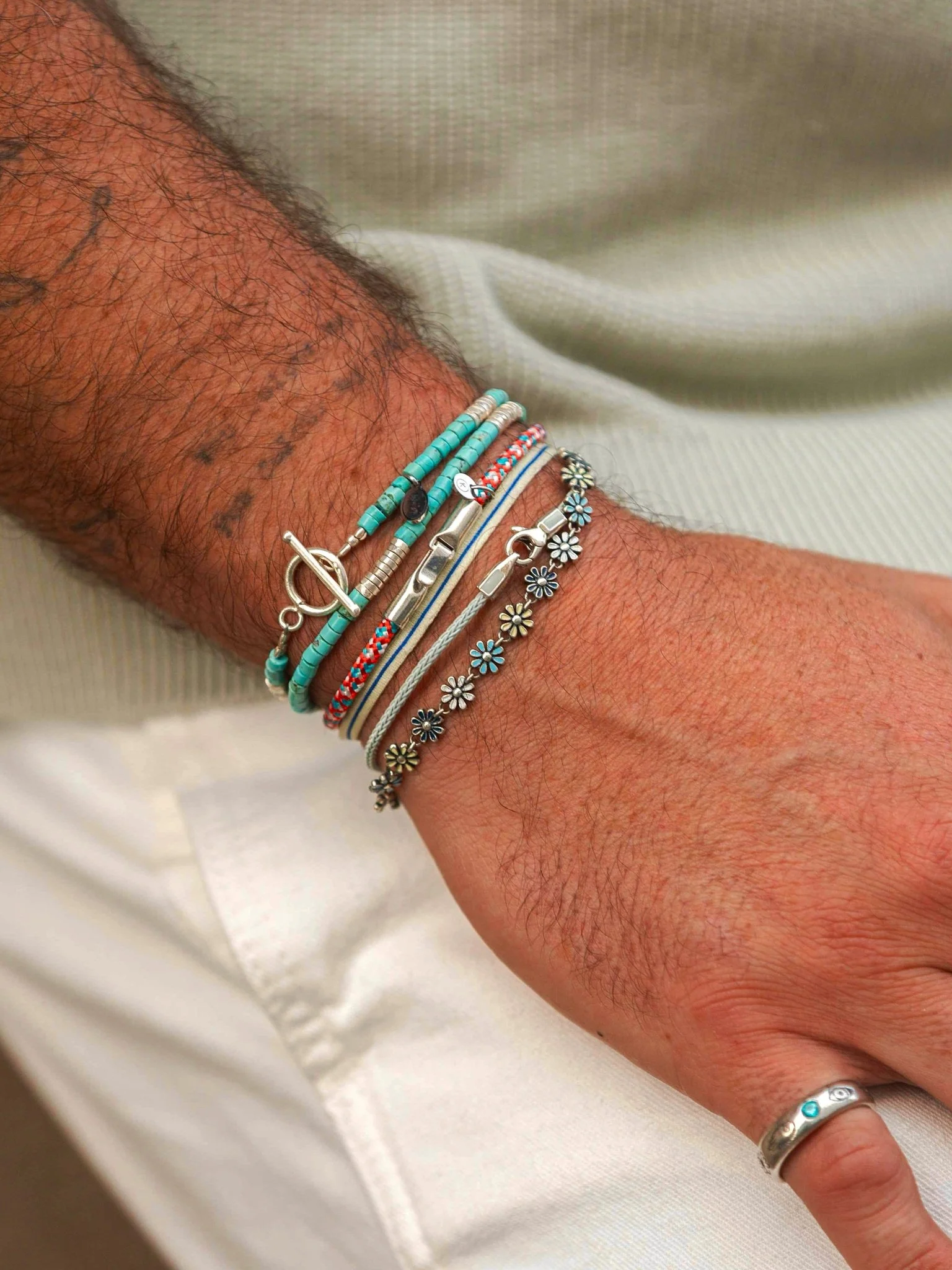 3m Sailing Cord Bracelet With Sterling Silver Clasp (Multicolors) - Image 2