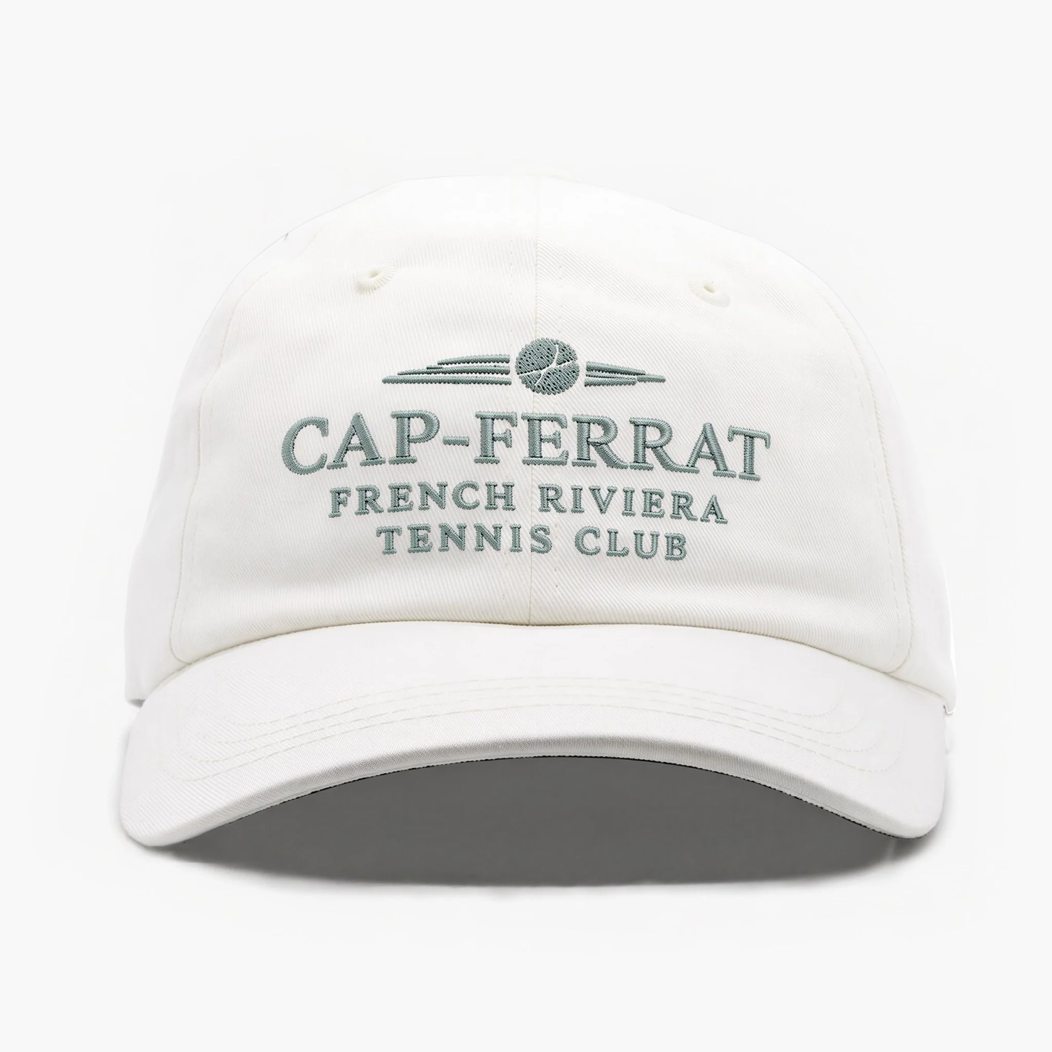 Cap Ferrat Tennis Club Souvenir Daddy Cap (Off-White)