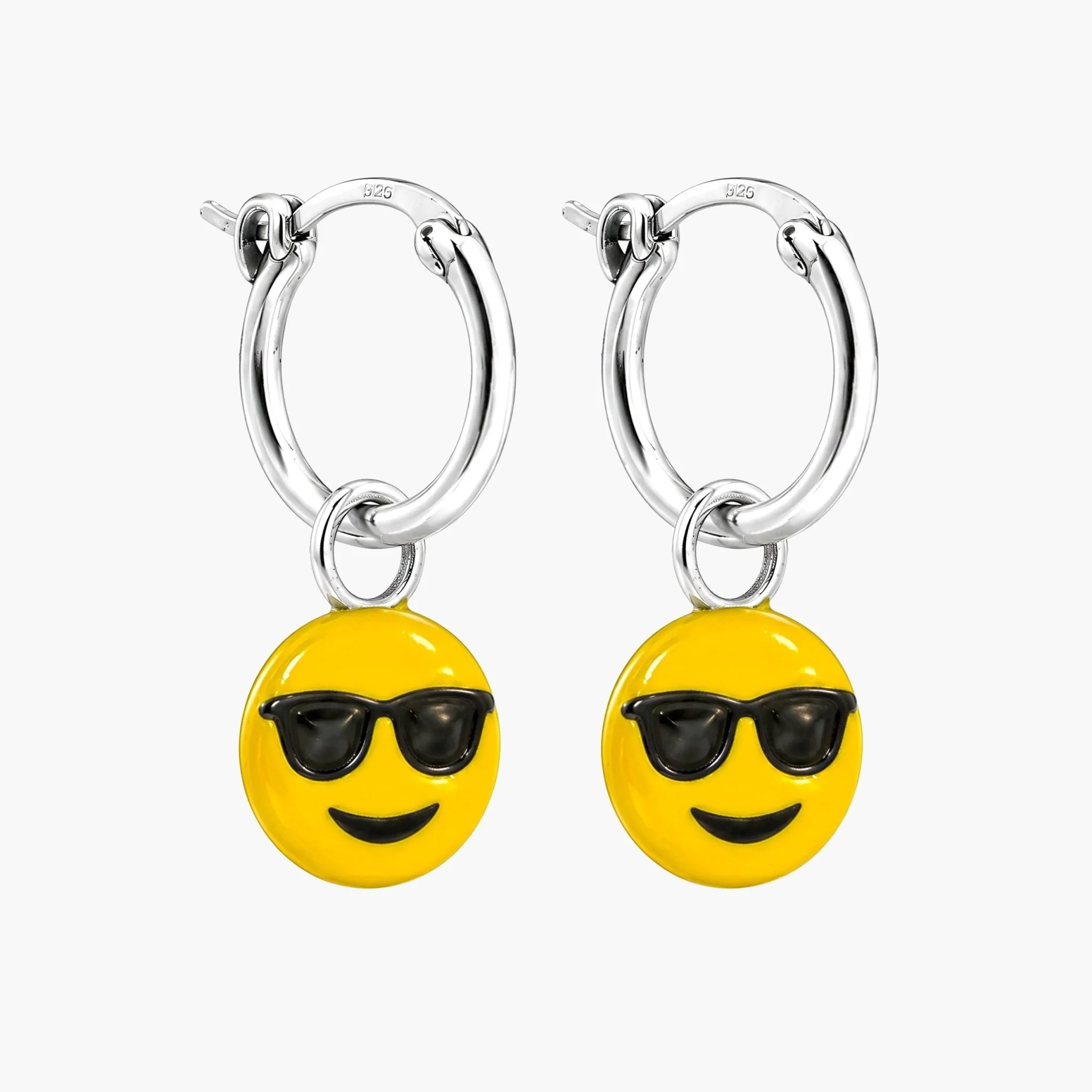 Emoji Sterling Silver Earring - Image 2