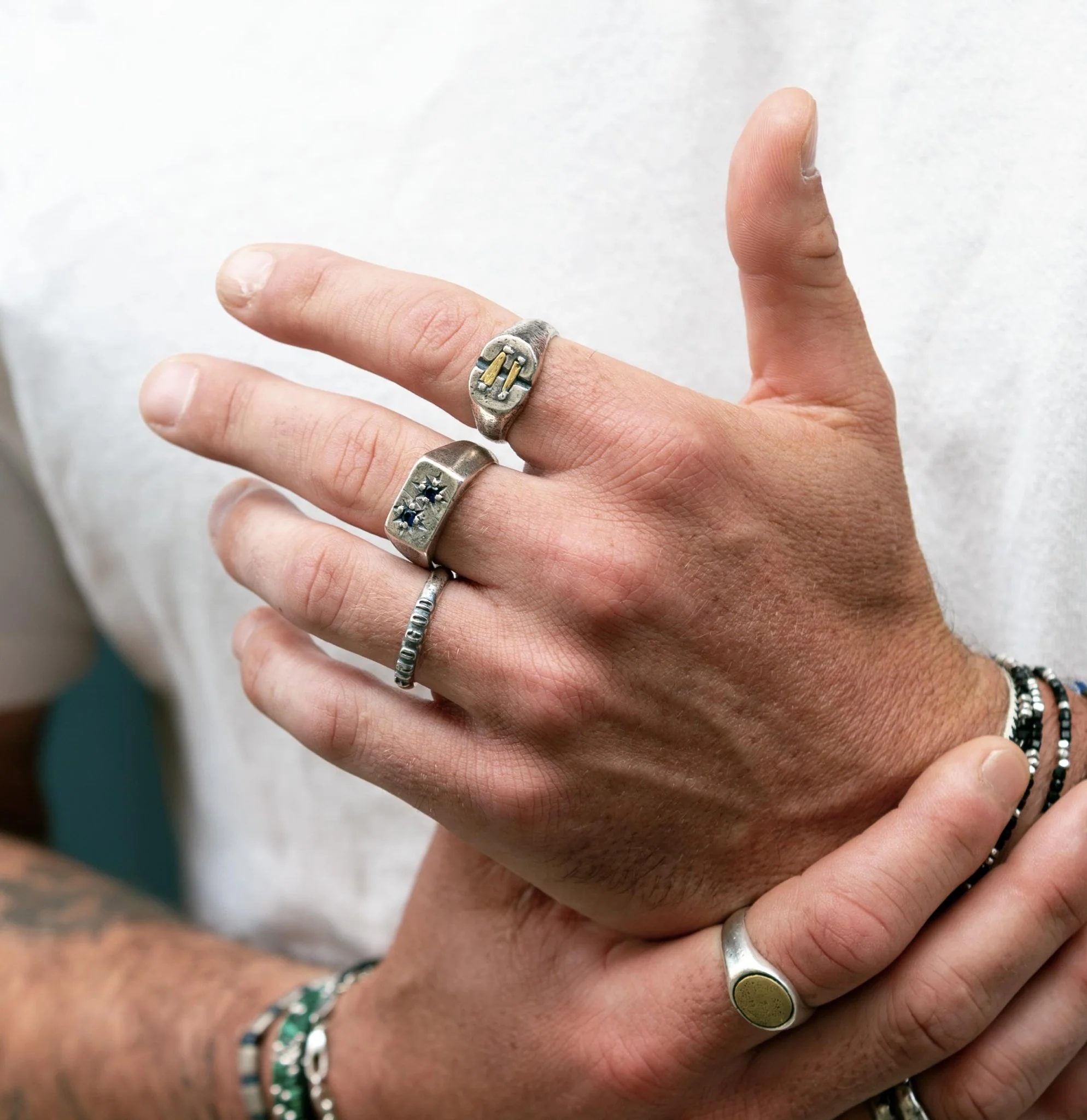 Find God Sterling Silver Ring Band - Image 2