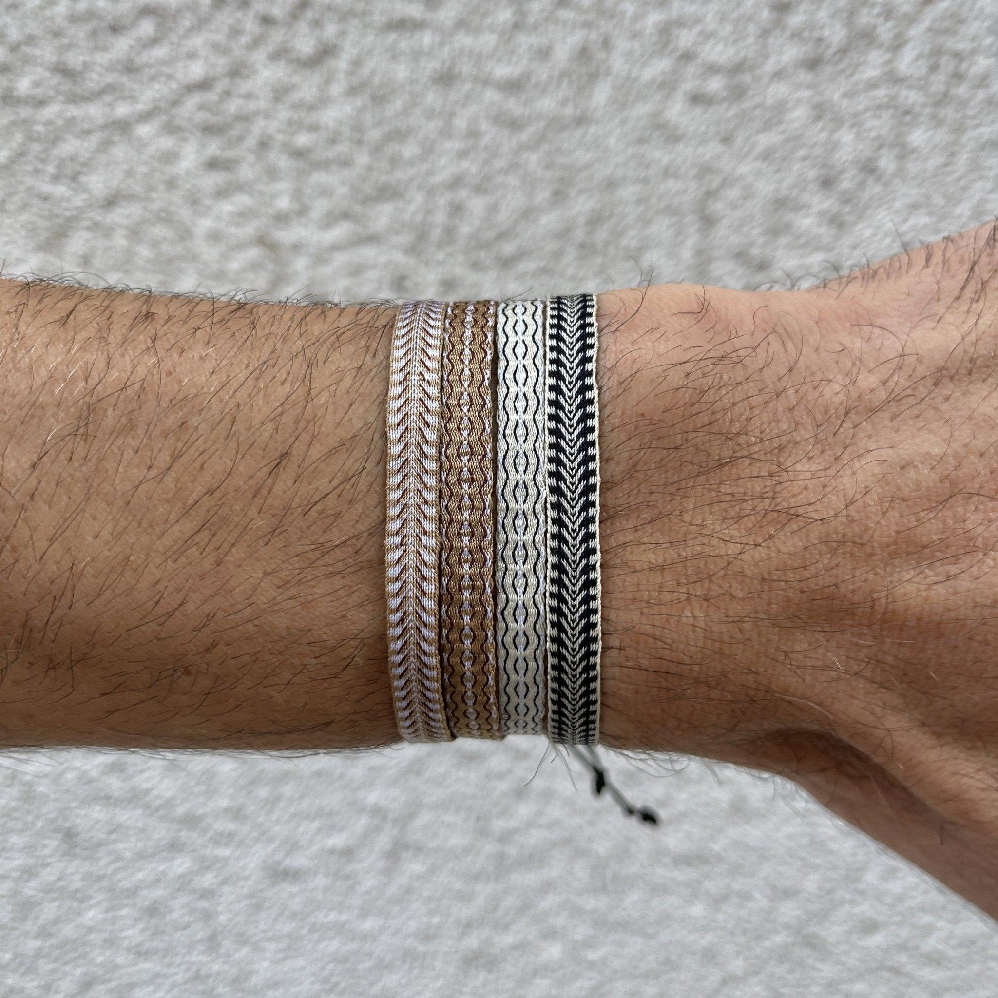Handmade Purnama Bracelet (Black/Cream) - Image 2