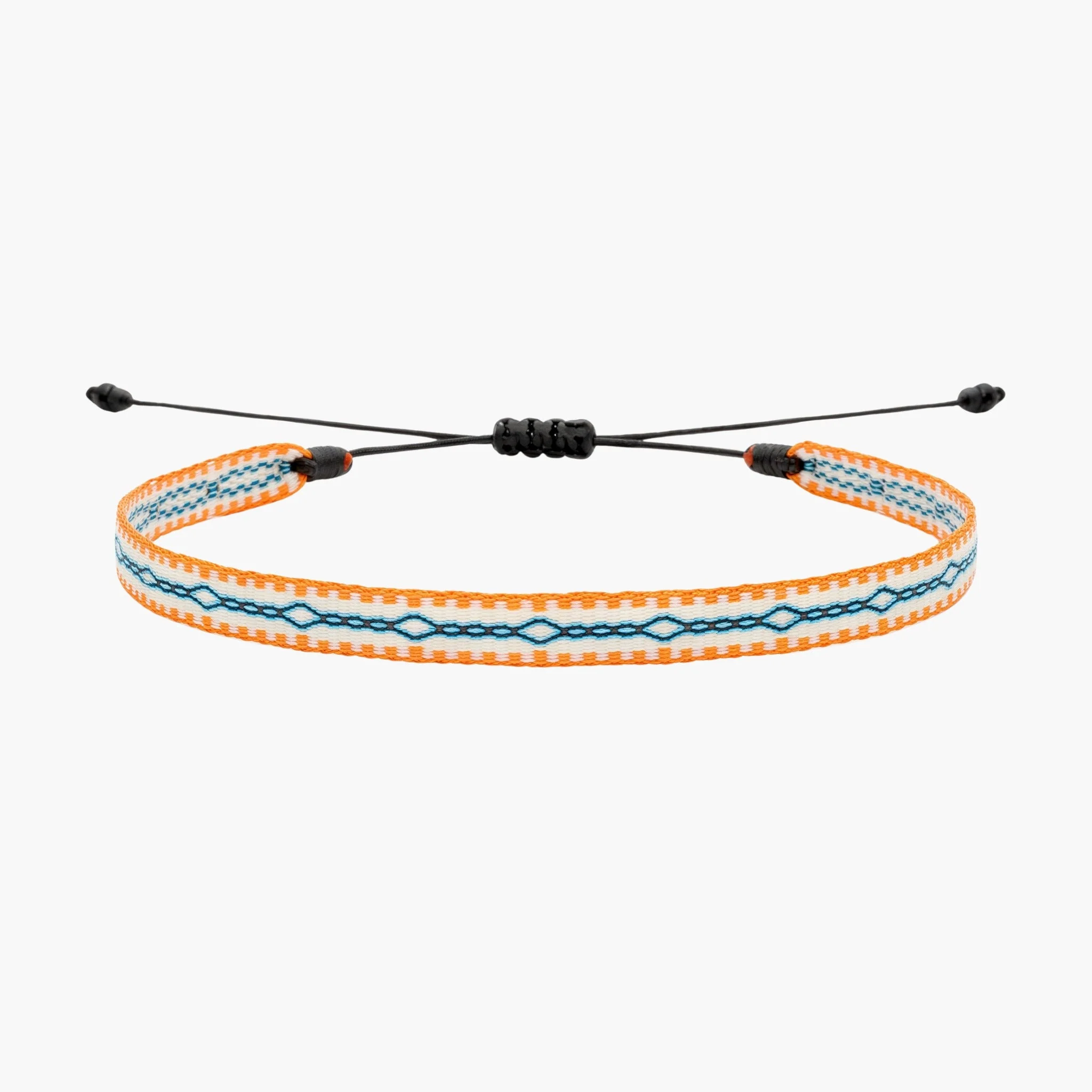 Handmade Purnama Bracelet (Orange/Blue/White)