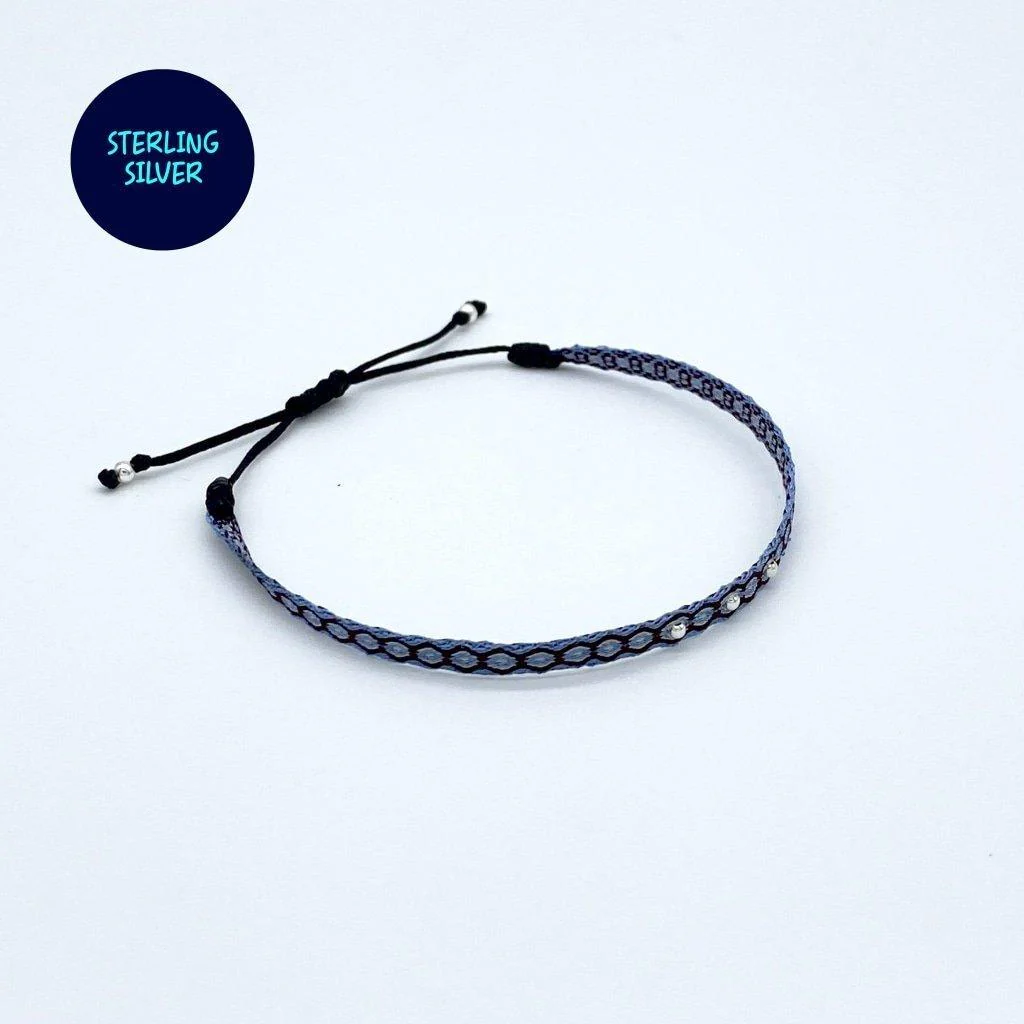 Handmade Silver Purnama Bracelet 34 - Image 2