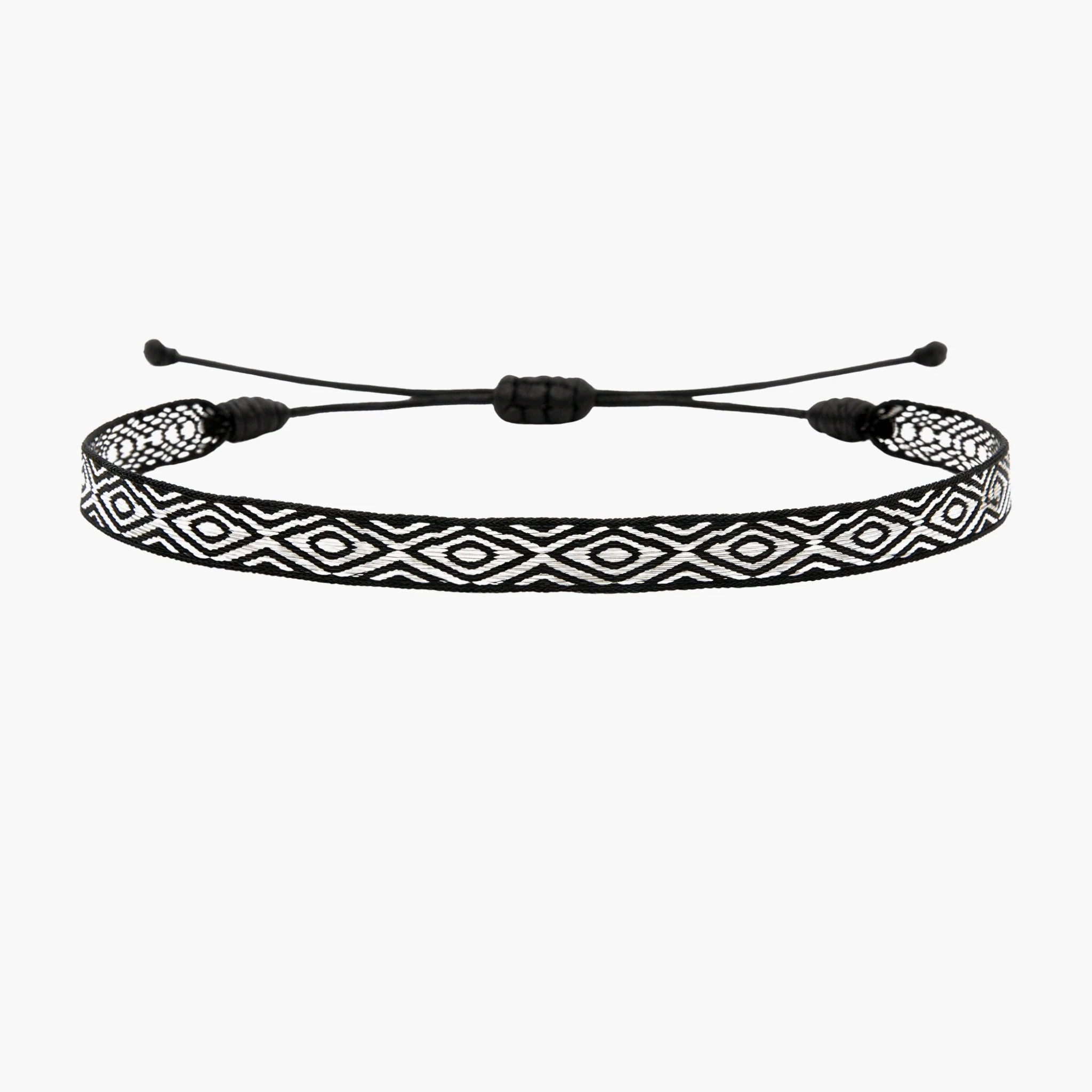 Handmade Purnama Bracelet 21 (Black/White)