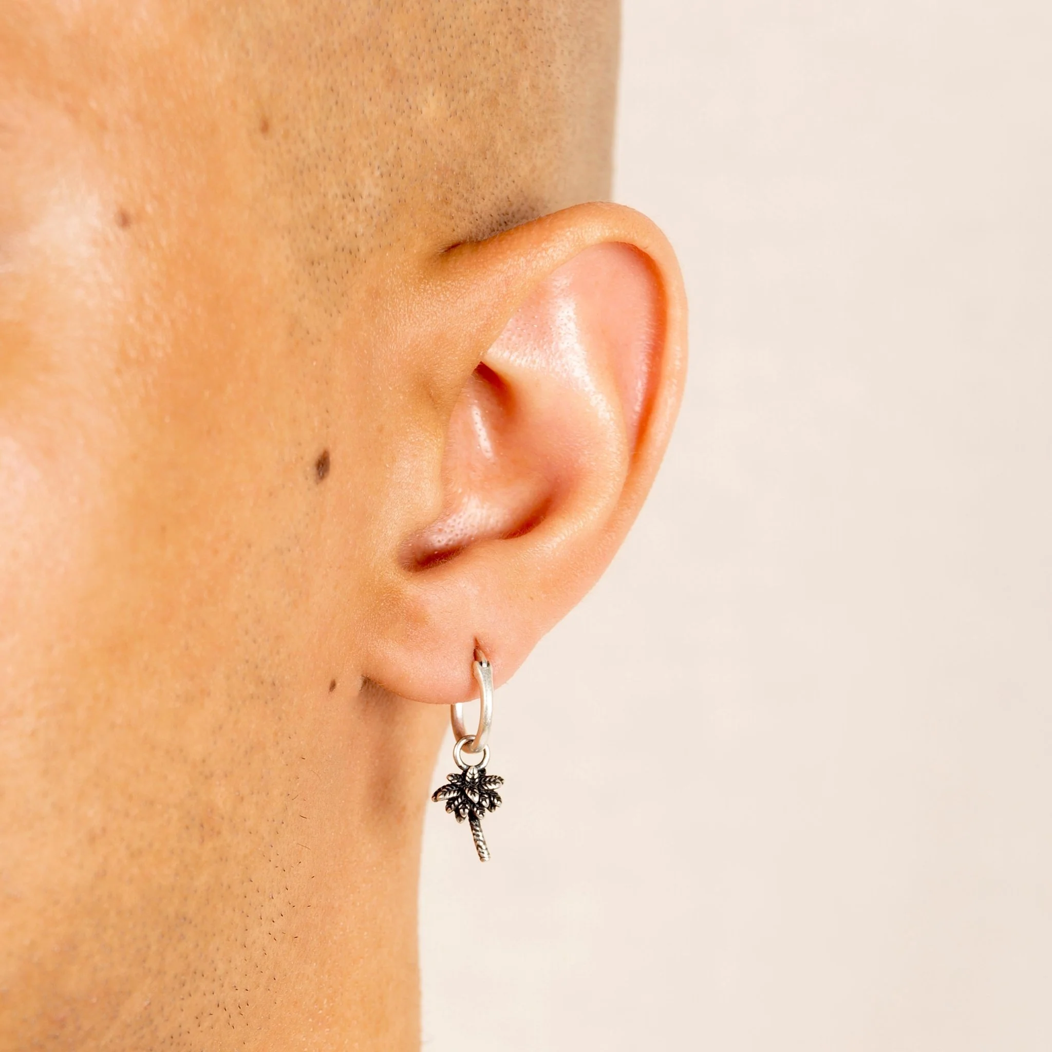 Palm Tree Sterling Silver Earring - Image 2