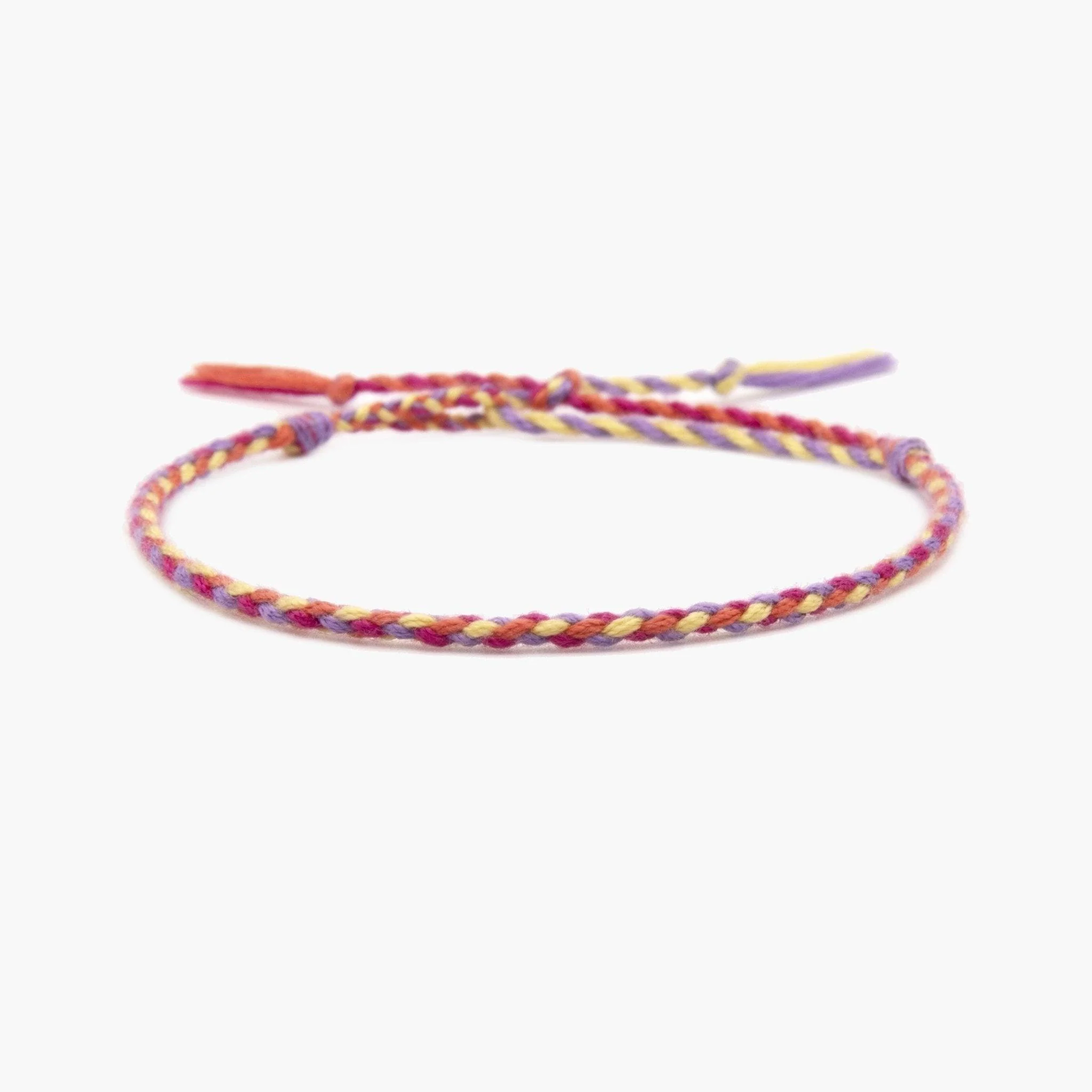 Pranayama Cotton Bracelet (Red/Yellow) - Image 2
