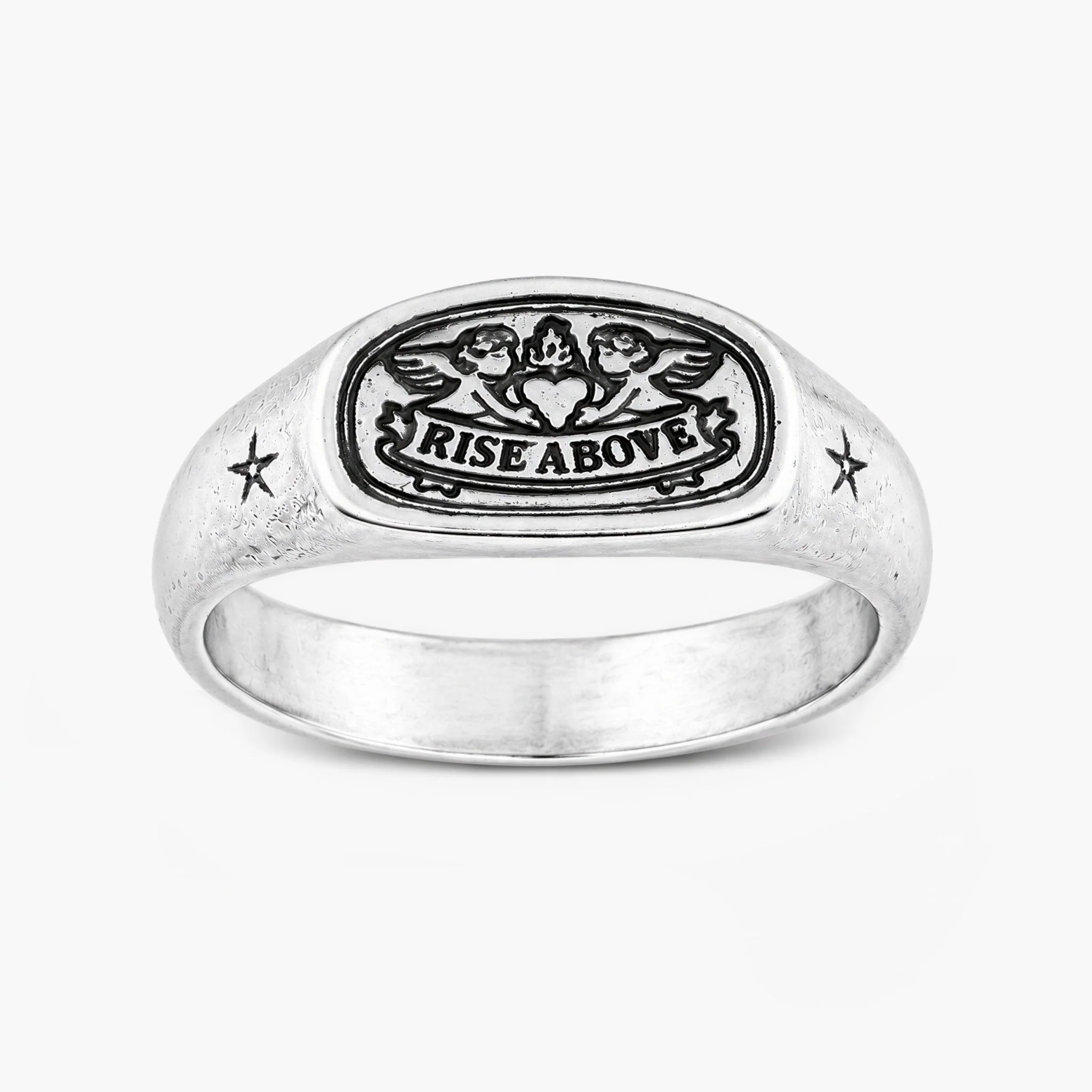 Rise Above Angelic Sterling Siler Ring