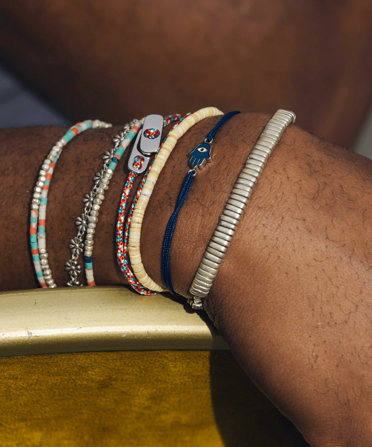Rope Hamsa Bracelet (Light Blue) - Image 3