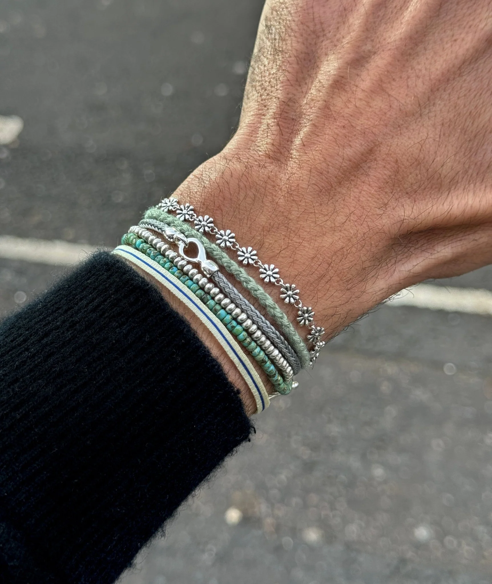 Sailing Cable "Plata" Bracelet (Shade of Blue) - Image 2