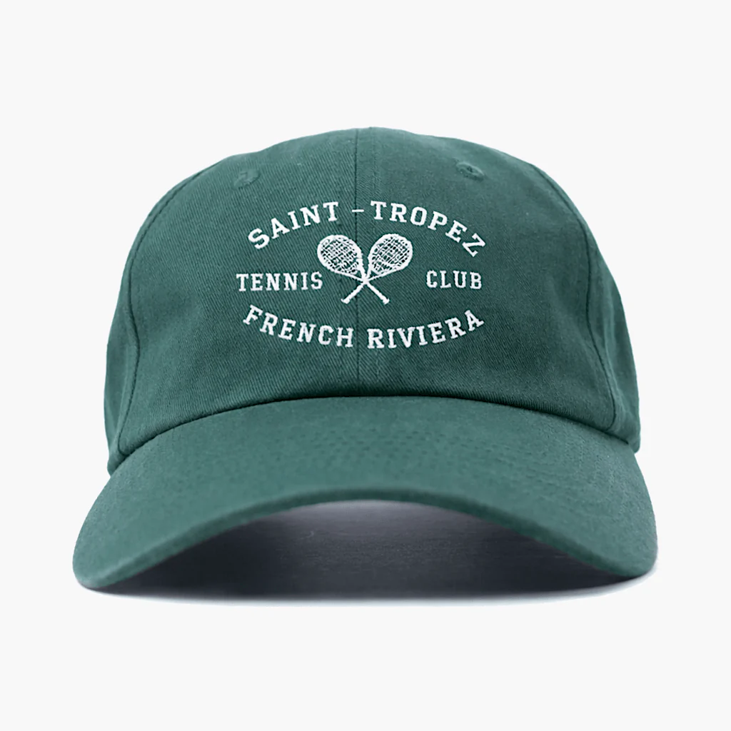 Saint Tropez Tennis Club Souvenir Daddy Cap (Bottle Green)