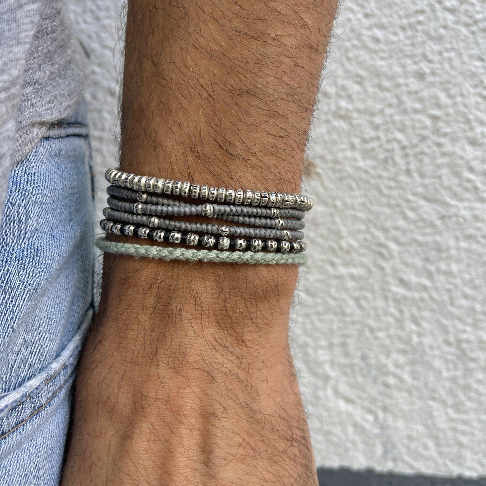 3mm Triple Wrap "Kamasan" Braided Bracelet (Brown) - Image 3
